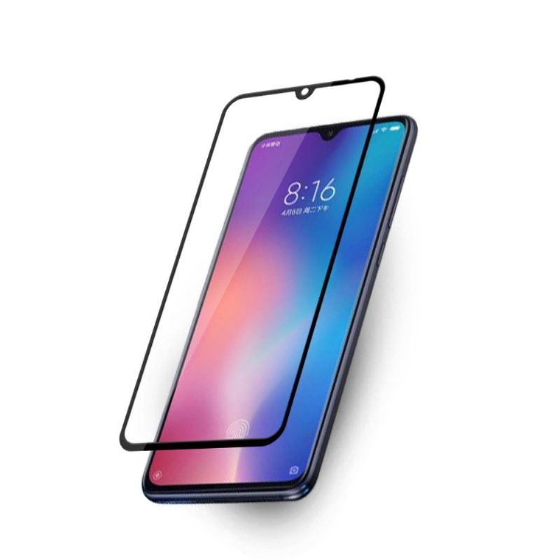 Xiaomi Mi 9 - Skjermbeskytter I Herdet Glass I Full Størrelse - Svart