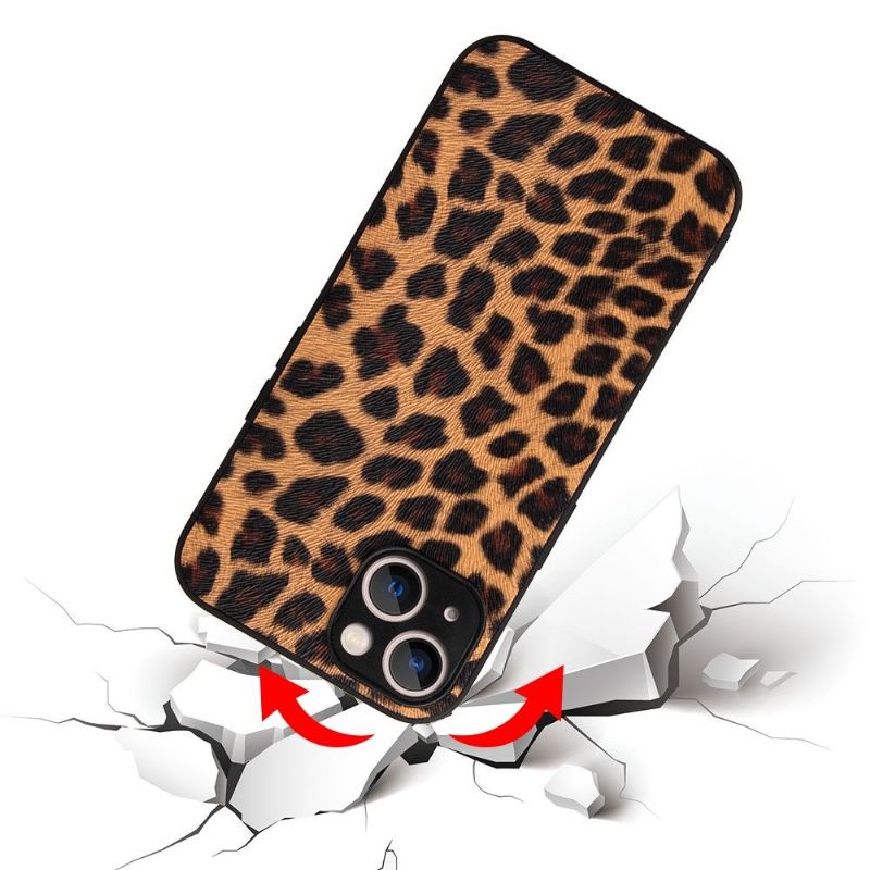 Deksel Til iPhone 13 Mini Anti-fall Leopardmønster