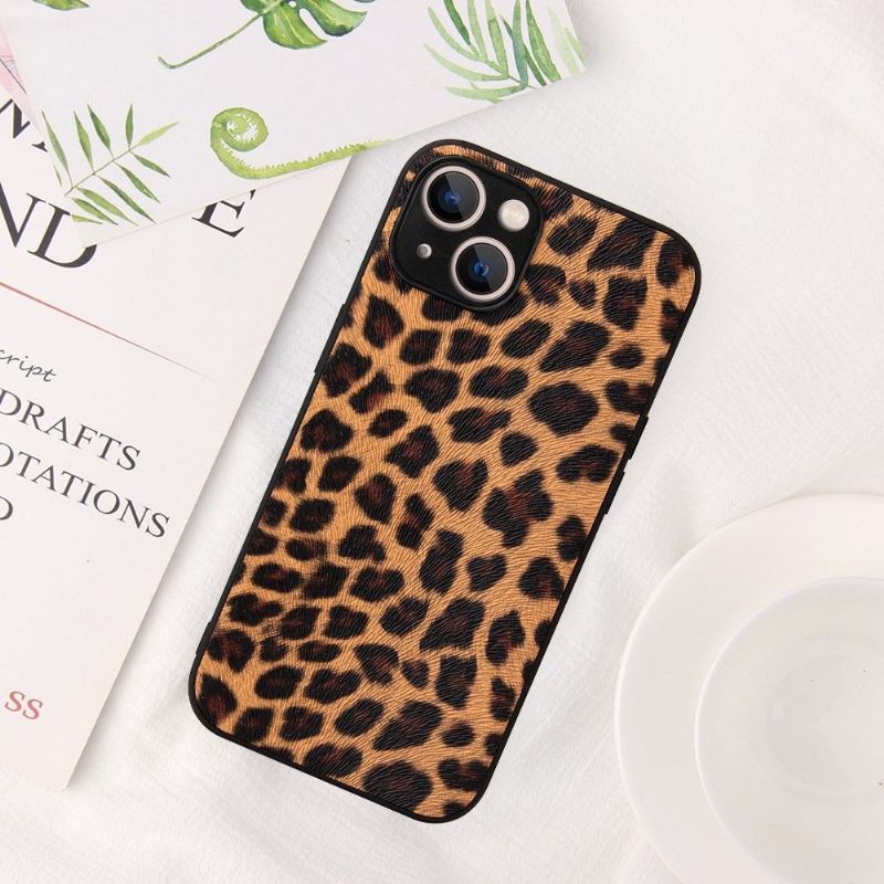 Deksel Til iPhone 13 Mini Anti-fall Leopardmønster