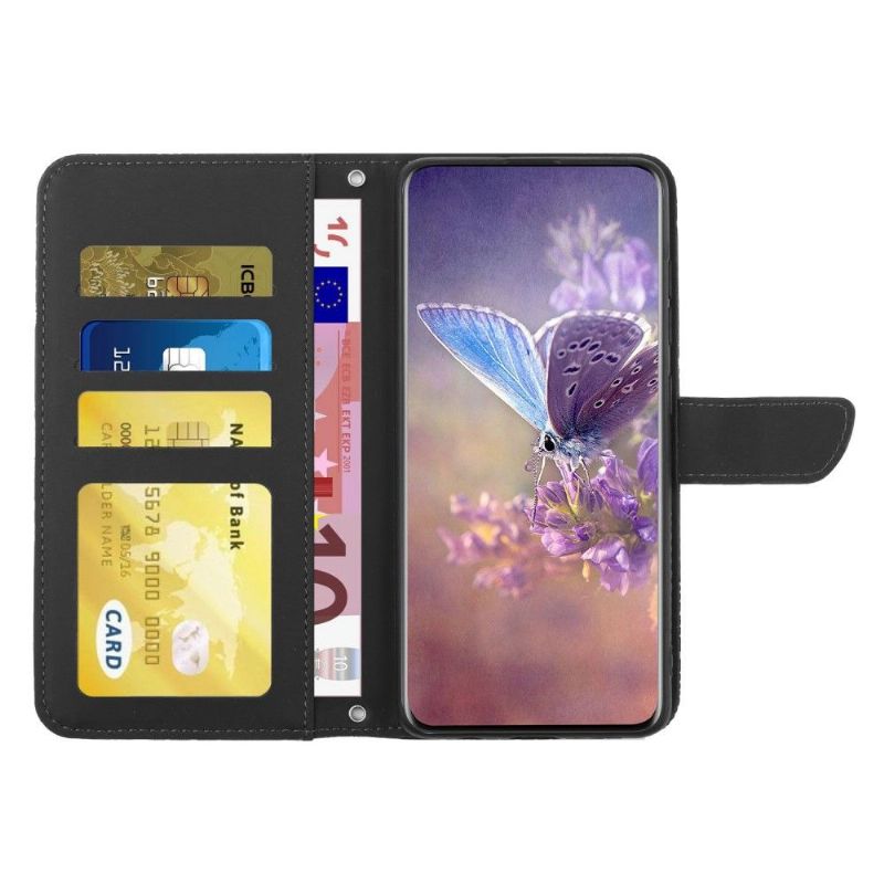 Folio Deksel Til Samsung Galaxy A33 5G Illustrasjon Av Sommerfugl Og Blomster