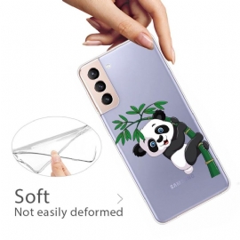 Deksel Til Samsung Galaxy S22 5G Anti-fall Panda På Bambus