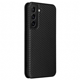 Folio Deksel Til Samsung Galaxy S22 5G Carbon Fiber Leathette