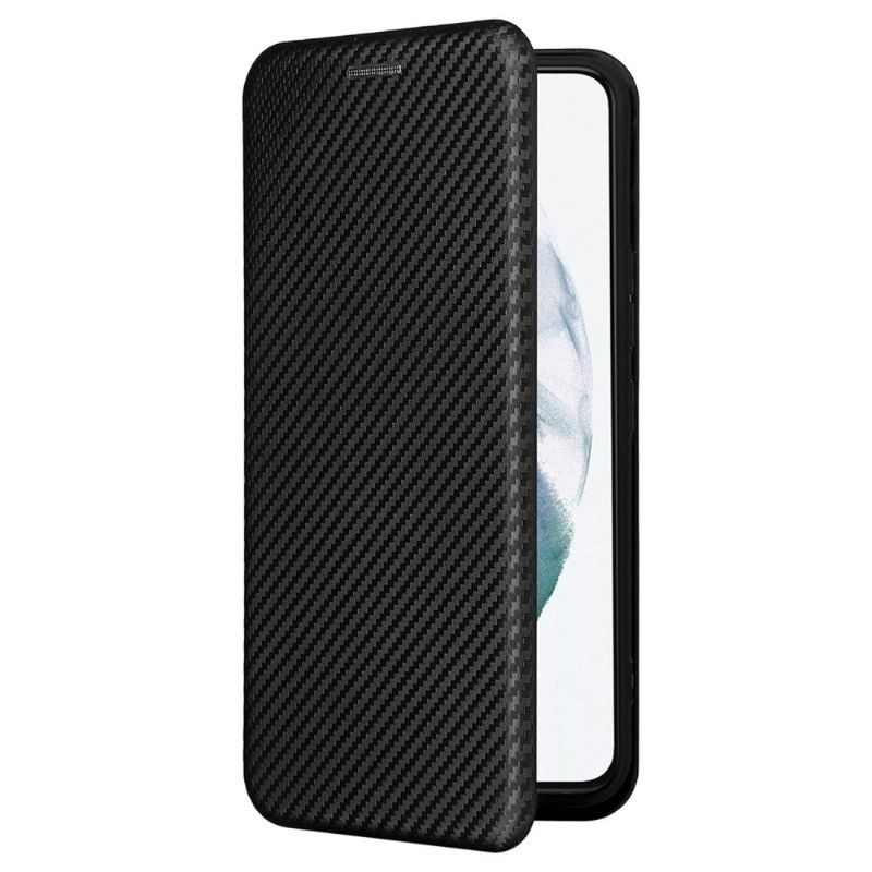 Folio Deksel Til Samsung Galaxy S22 5G Carbon Fiber Leathette