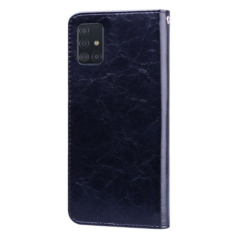 Etui Til Samsung Galaxy A71 Deluxe Vintage Skinneffekt