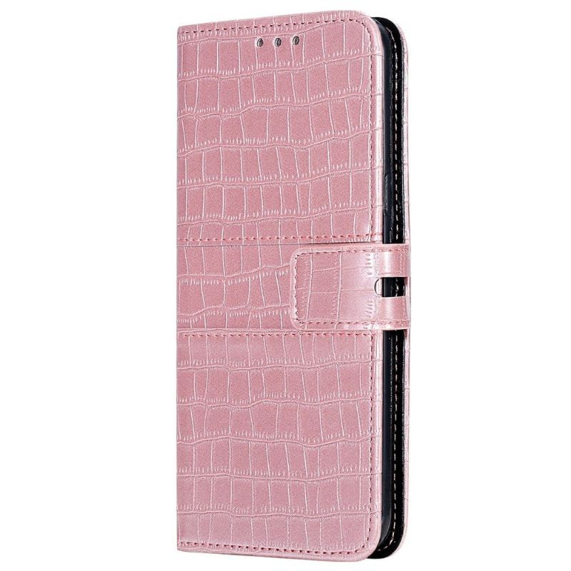 Folio Deksel Til Samsung Galaxy A71 Anti-fall Croc Effect Leather Style