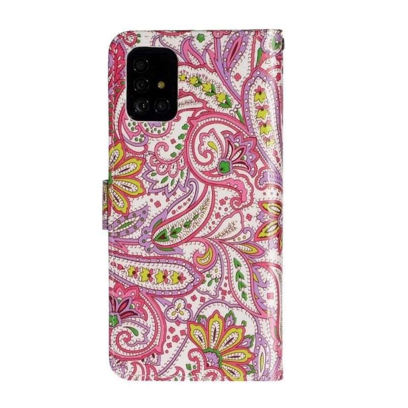 Folio Deksel Til Samsung Galaxy A71 Paisleyblomst