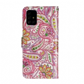 Folio Deksel Til Samsung Galaxy A71 Paisleyblomst