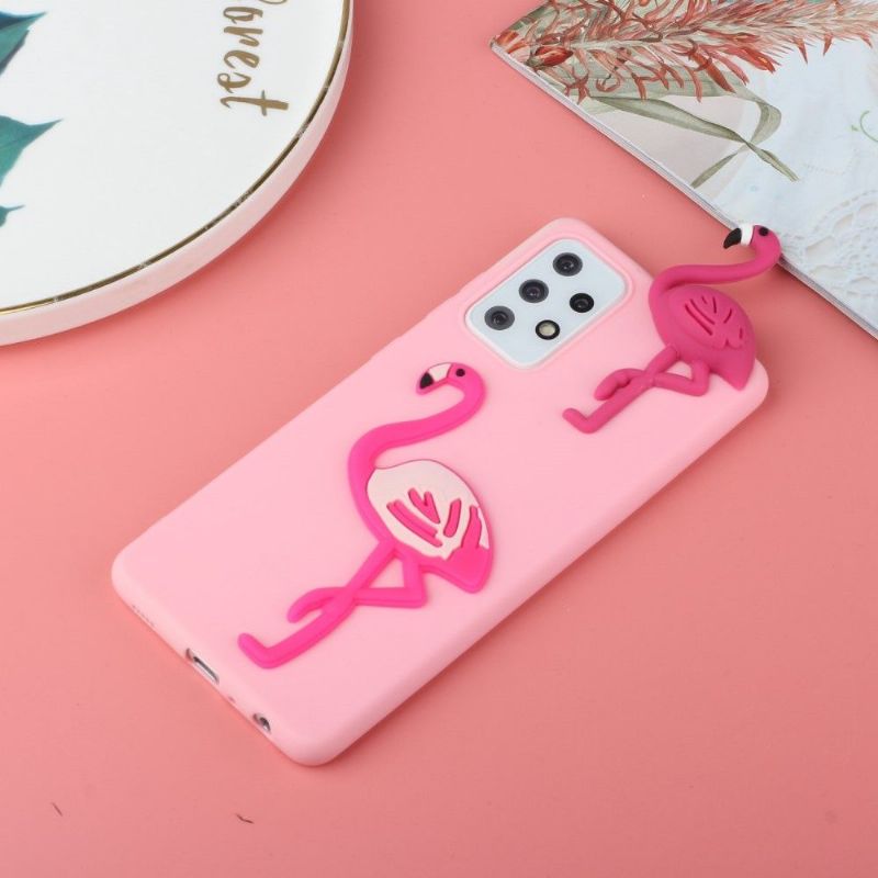 Deksel Til Samsung Galaxy A53 5G Silikon Flamingo 3d