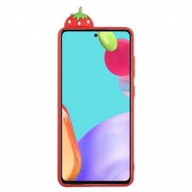 Deksel Til Samsung Galaxy A53 5G Silikon Strawberry 3d