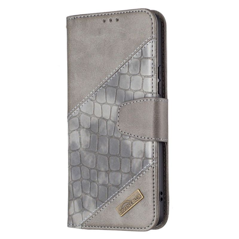 Folio Deksel Til Samsung Galaxy A53 5G Croc Aspect Leather Effect