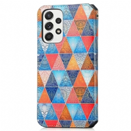 Folio Deksel Til Samsung Galaxy A53 5G Mandala Kaleidoskop