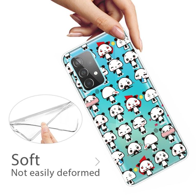 Mobildeksel Til Samsung Galaxy A53 5G Kawaii Pandas