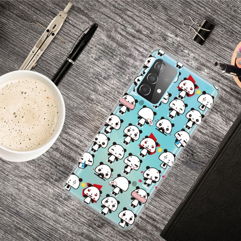 Mobildeksel Til Samsung Galaxy A53 5G Kawaii Pandas