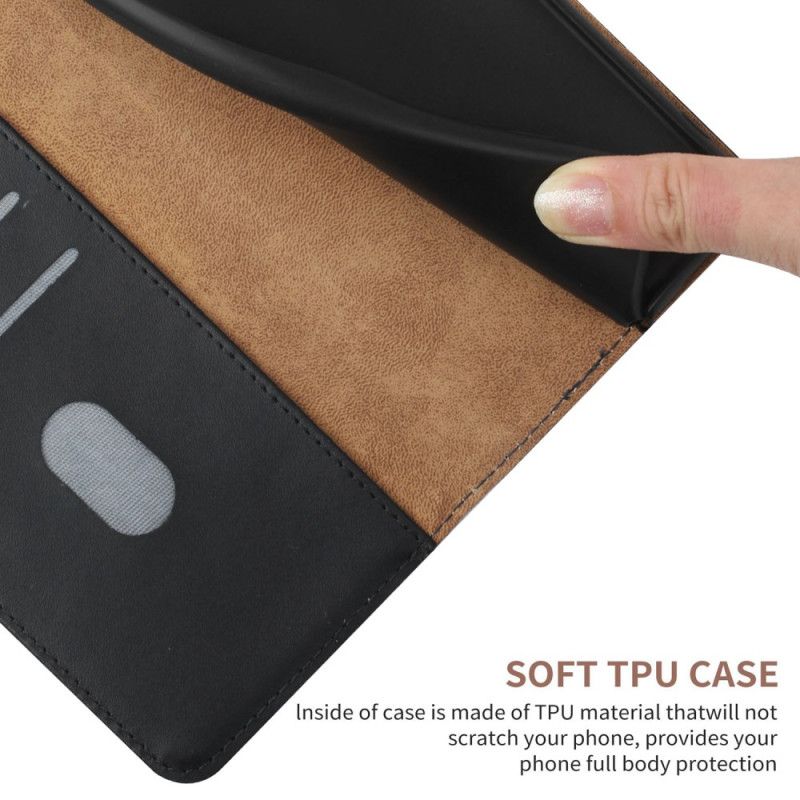 Folio Deksel Xiaomi 14t Pro Nappa Texture Leather Beskyttelse Deksel