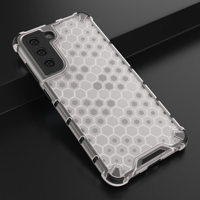 Deksel Til Samsung Galaxy S21 FE Med Snor Honeycomb Design