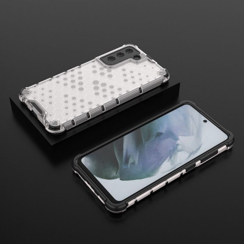 Deksel Til Samsung Galaxy S21 FE Med Snor Honeycomb Design