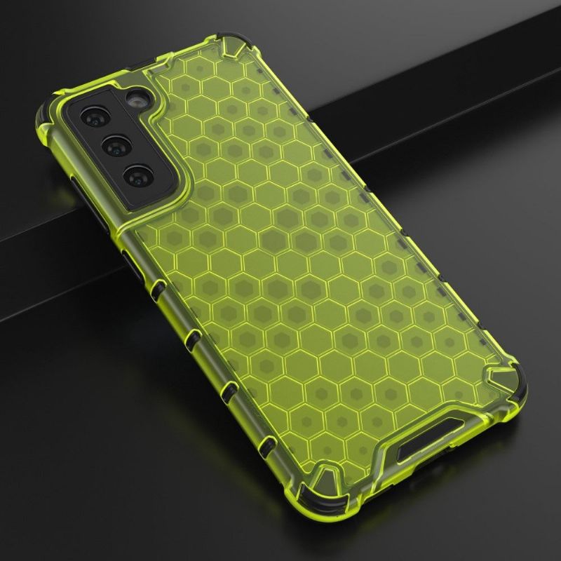 Deksel Til Samsung Galaxy S21 FE Med Snor Honeycomb Design