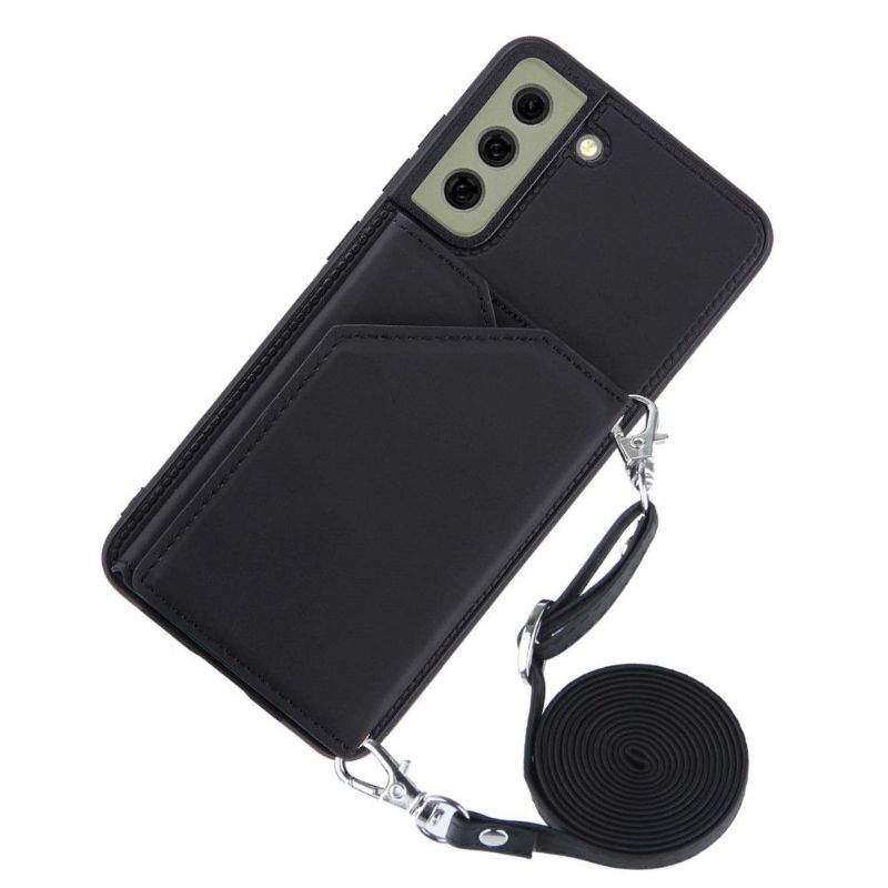 Deksel Til Samsung Galaxy S21 FE Originalitet Aude Multi-compartment Lanyard