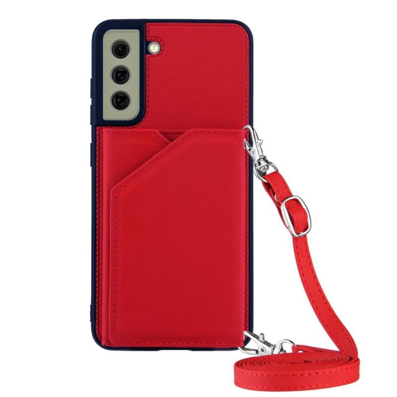 Deksel Til Samsung Galaxy S21 FE Originalitet Aude Multi-compartment Lanyard