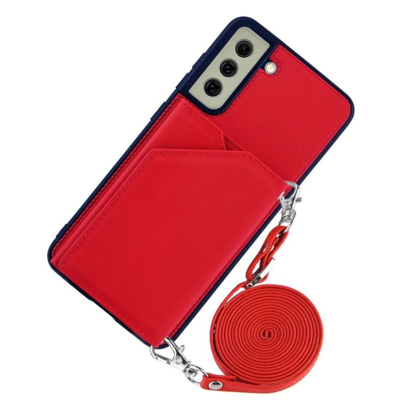 Deksel Til Samsung Galaxy S21 FE Originalitet Aude Multi-compartment Lanyard