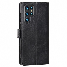 Samsung Galaxy S22 Ultra 5G Etui Sammenleggbar Klaffkortholder