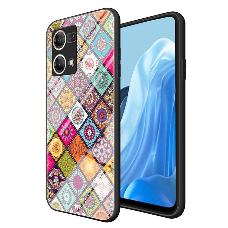 Deksel Til Oppo Reno 7 Originalitet Mandala Kaleidoskop Med Stativ