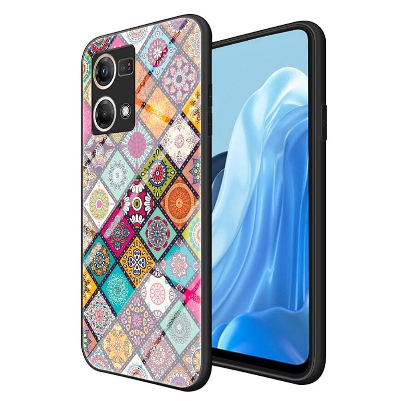 Deksel Til Oppo Reno 7 Originalitet Mandala Kaleidoskop Med Stativ