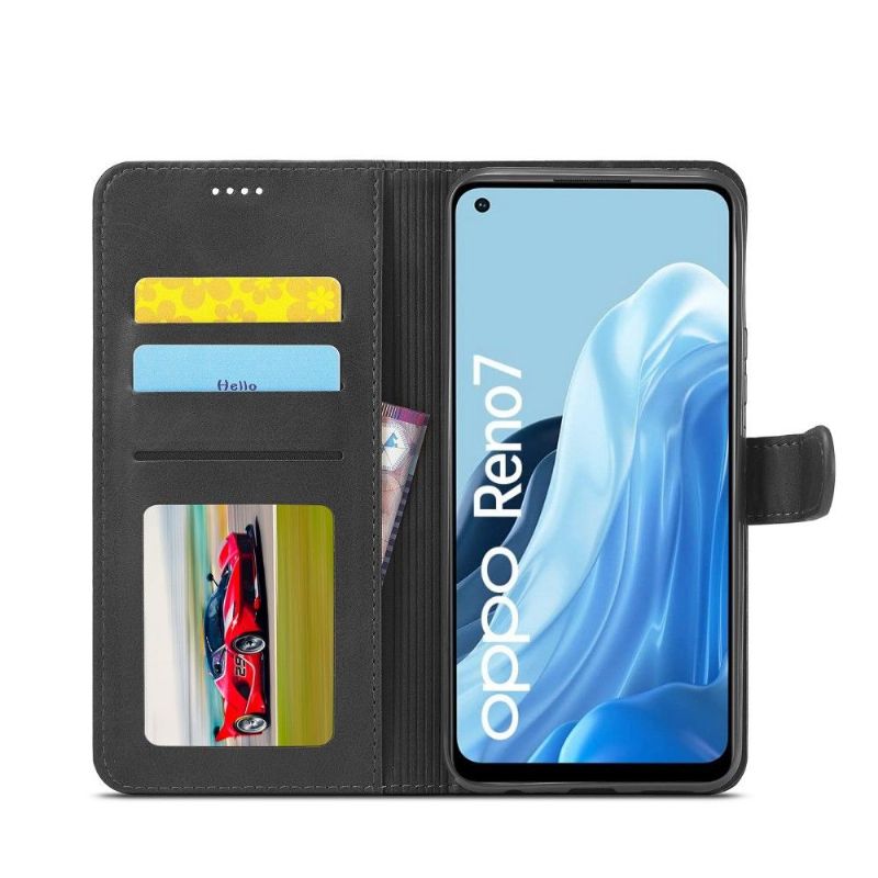 Folio Deksel Til Oppo Reno 7 Skinneffekt Lc.imeeke