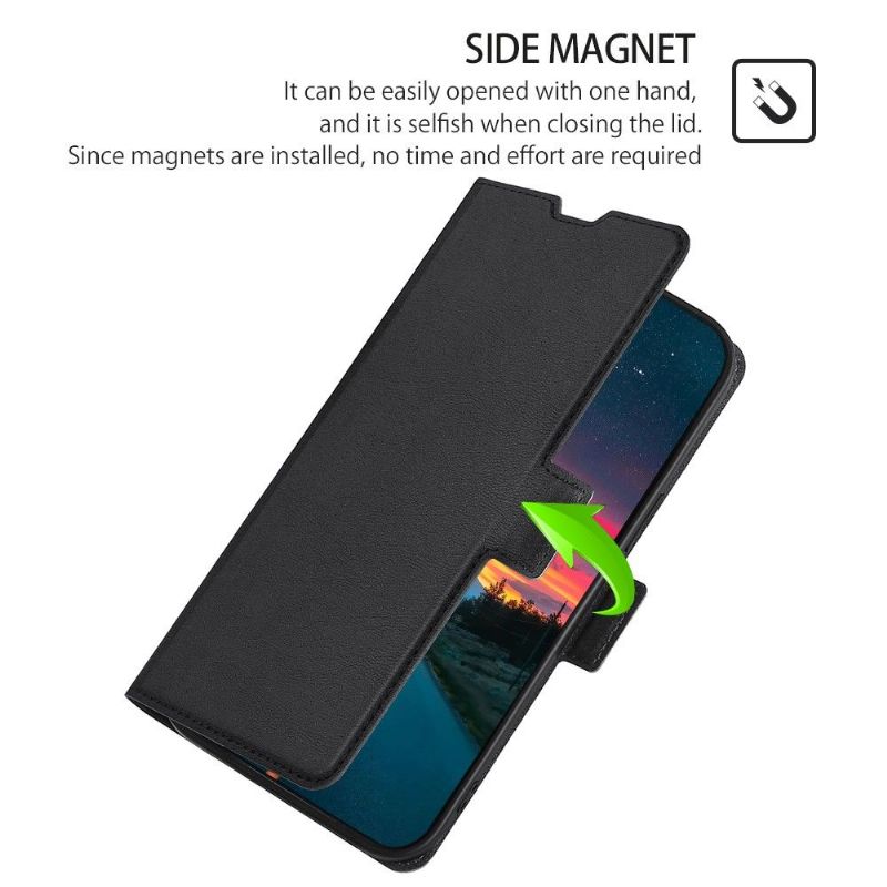 Folio Deksel Til Honor Magic 4 Lite Minimalistisk Virksomhet I Kunstskinn