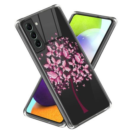 Deksel Samsung Galaxy S24 5g Gjennomsiktige Rosa Blomster