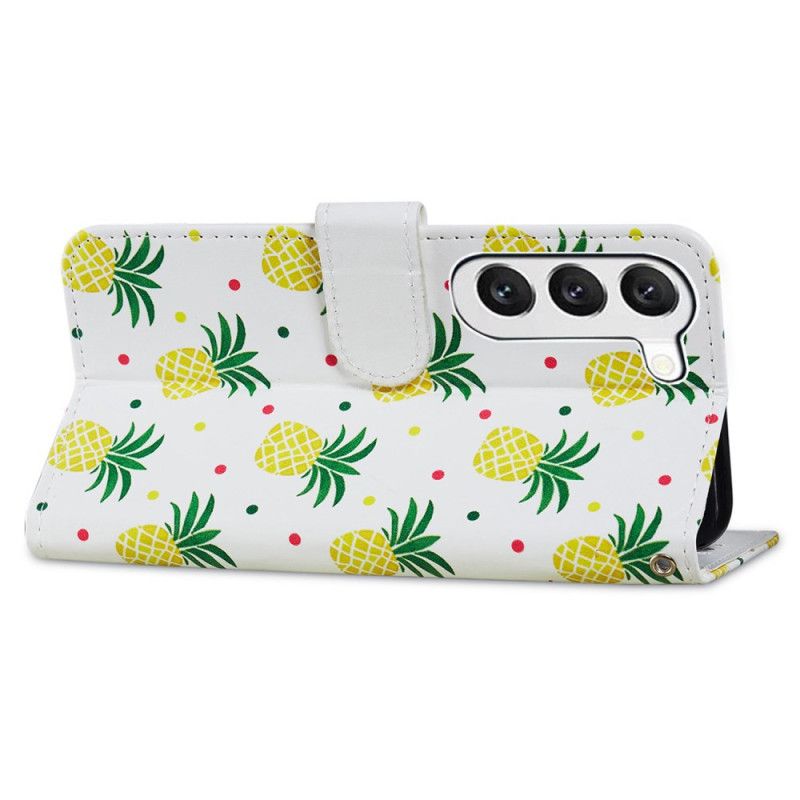 Folio Deksel Samsung Galaxy S24 5g Ananas Med Stropp