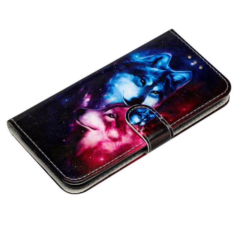 Folio Deksel Samsung Galaxy S24 5g Par Ulver Med Stropper Beskyttelse Deksel