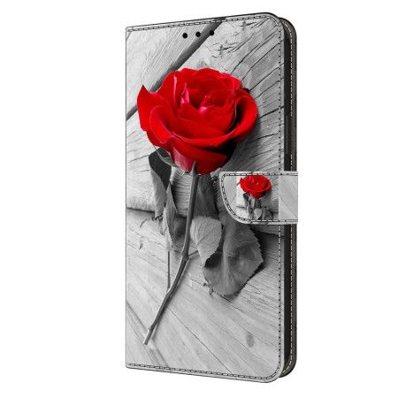 Lærdeksel Folio Deksel Samsung Galaxy S24 5g Mobildeksel Rosa