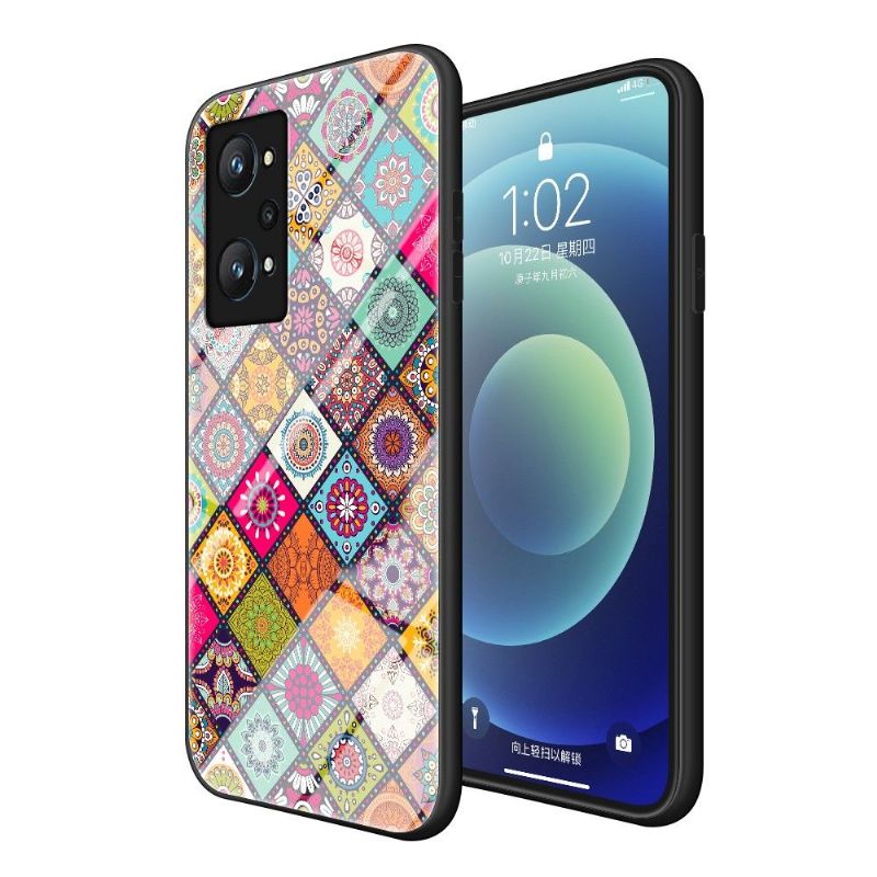 Deksel Til Realme GT Neo 3T / Neo 2 Mandala Kaleidoskop Med Stativ