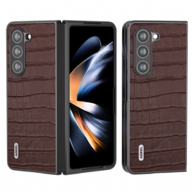 Deksel Samsung Galaxy Z Fold 6 Crcodile Texture Abeel Beskyttelse Deksel