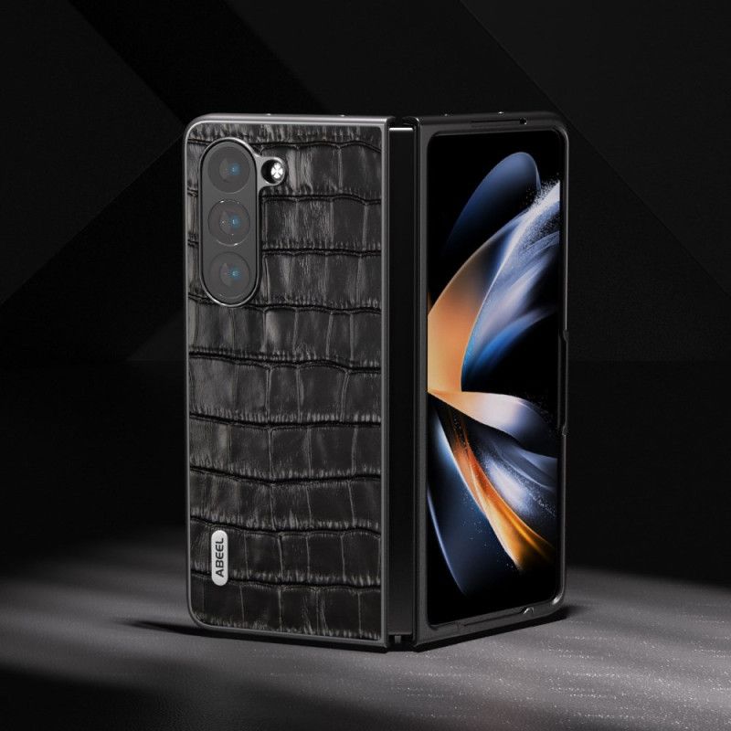 Deksel Samsung Galaxy Z Fold 6 Crcodile Texture Abeel Beskyttelse Deksel