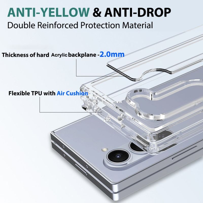 Deksel Samsung Galaxy Z Fold 6 Gjennomsiktig Anti-ripe