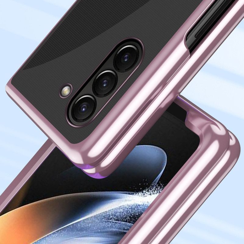 Deksel Samsung Galaxy Z Fold 6 Gjennomsiktige Metallkanter