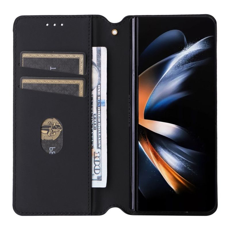 Folio Deksel Samsung Galaxy Z Fold 6 Diamantmønster Beskyttelse Deksel