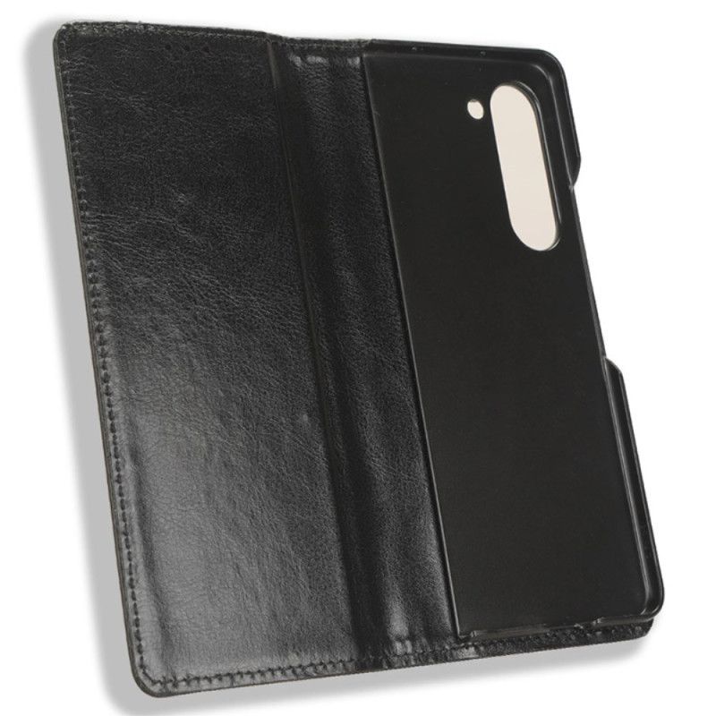 Folio Deksel Til Samsung Galaxy Z Fold 6 Vintage Frise