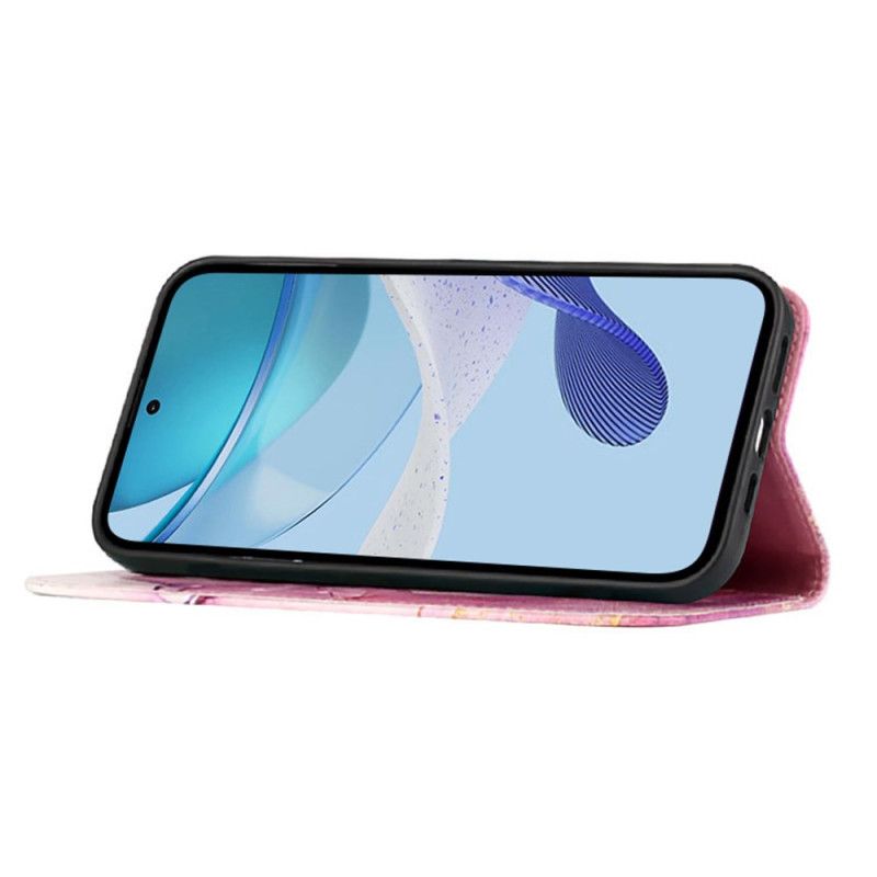 Lærdeksel Folio Deksel Samsung Galaxy Z Fold 6 Marmorstropp