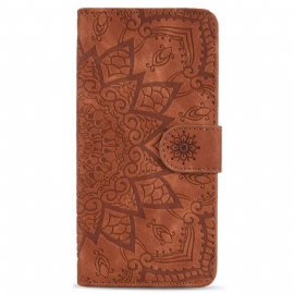 Folio Deksel Til Samsung Galaxy S23 5G Med Kjede Stilig Strappy Mandala