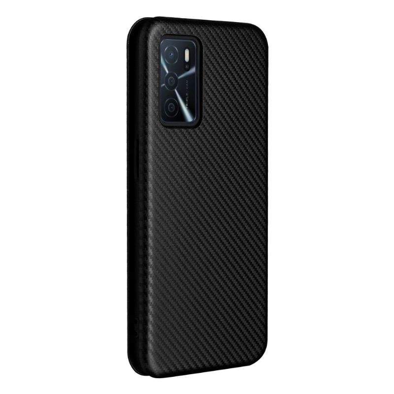 Folio Deksel Til Oppo A16 / A16s Carbon Fiber Leathette