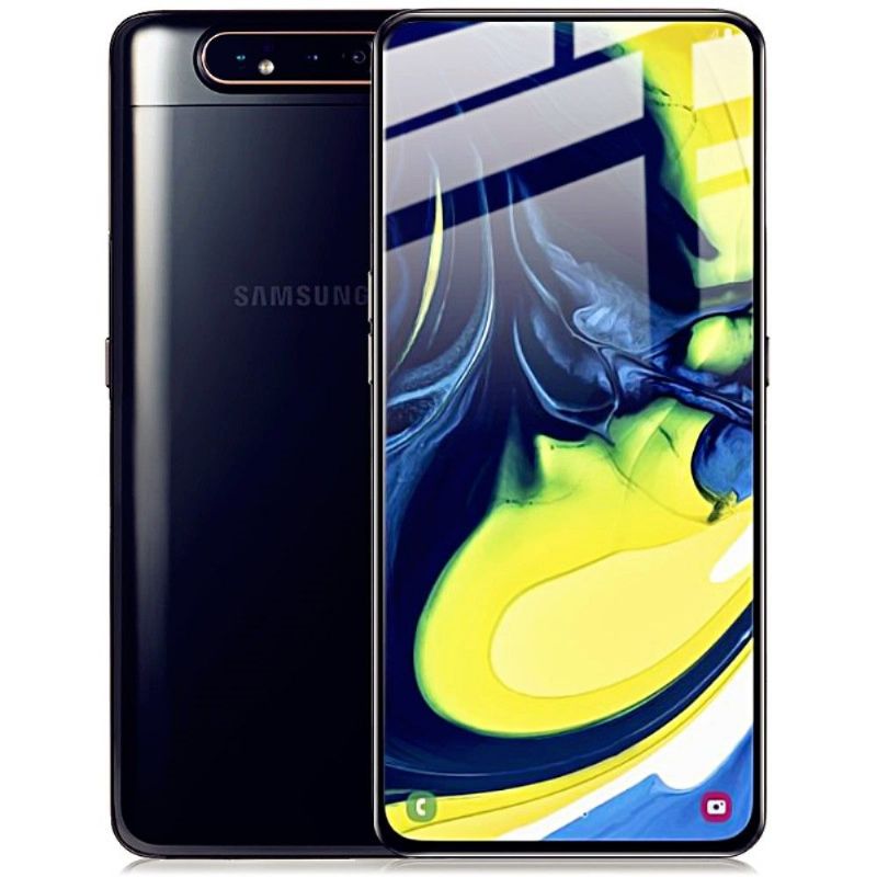 Samsung Galaxy A80 - Skjermbeskytter I Herdet Glass I Full Størrelse