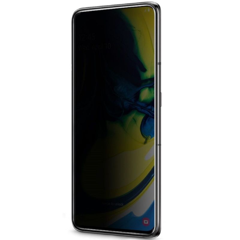 Samsung Galaxy A80 - Skjermbeskytter I Herdet Glass Og Personvernfilter