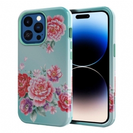 Deksel Til iPhone 14 Pro Max Vintage Blomster