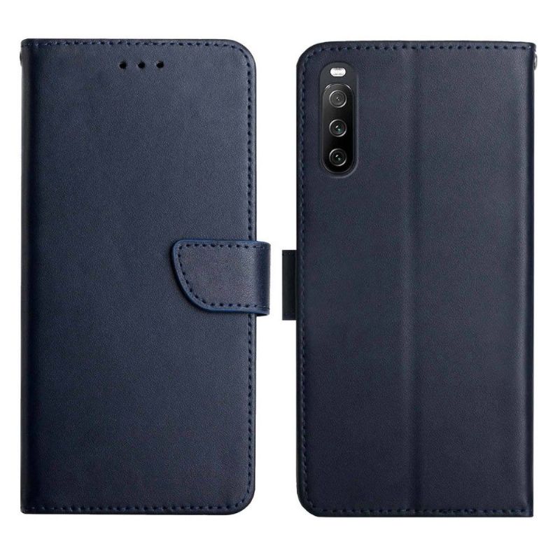 Folio Deksel Til Sony Xperia 10 IV Smooth Touch Leather