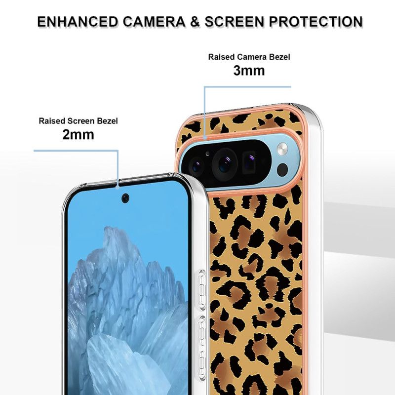 Deksel Google Pixel 9 Pro Leopardtrykk