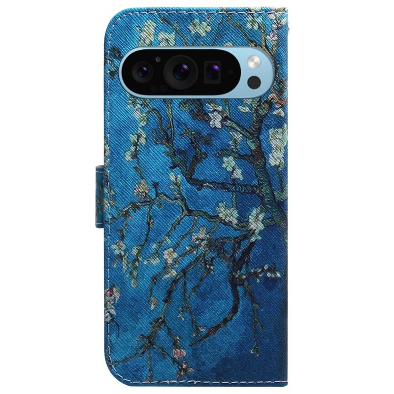 Folio Deksel Google Pixel 9 Pro Blomster Aprikos