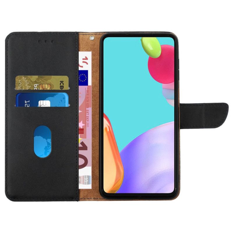 Folio Deksel Samsung Galaxy M55 5g Nappa Skinn Beskyttelse Deksel